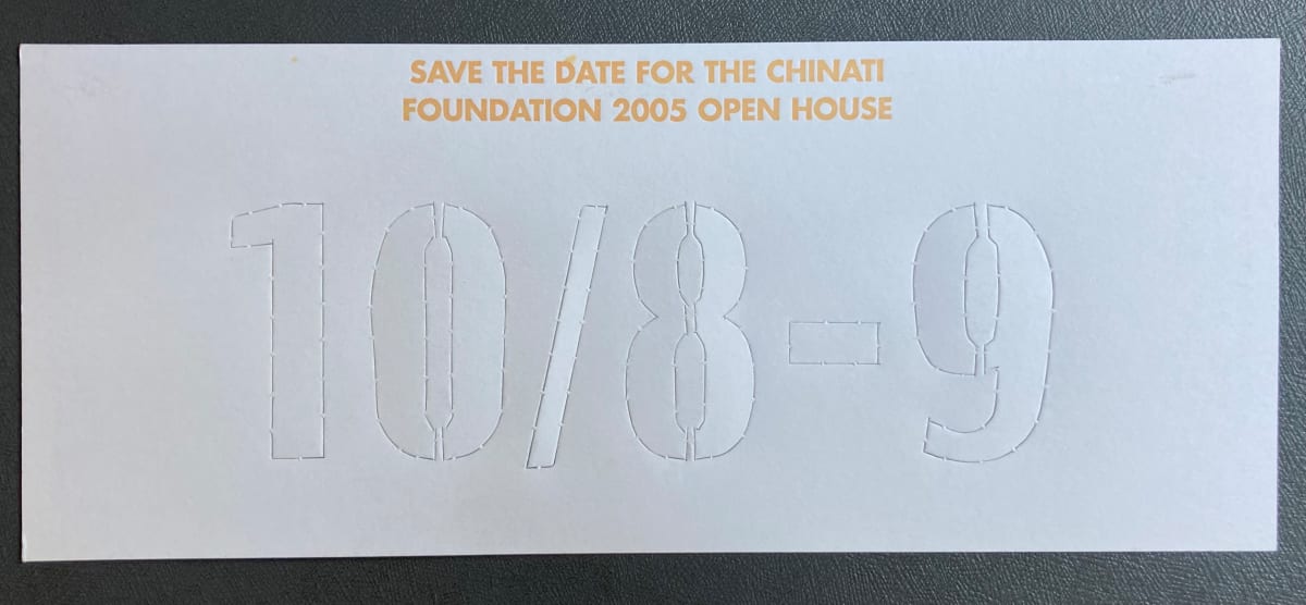 Save The Date for the Chinati Foundation 2005 Open House by Chinati Foundation 