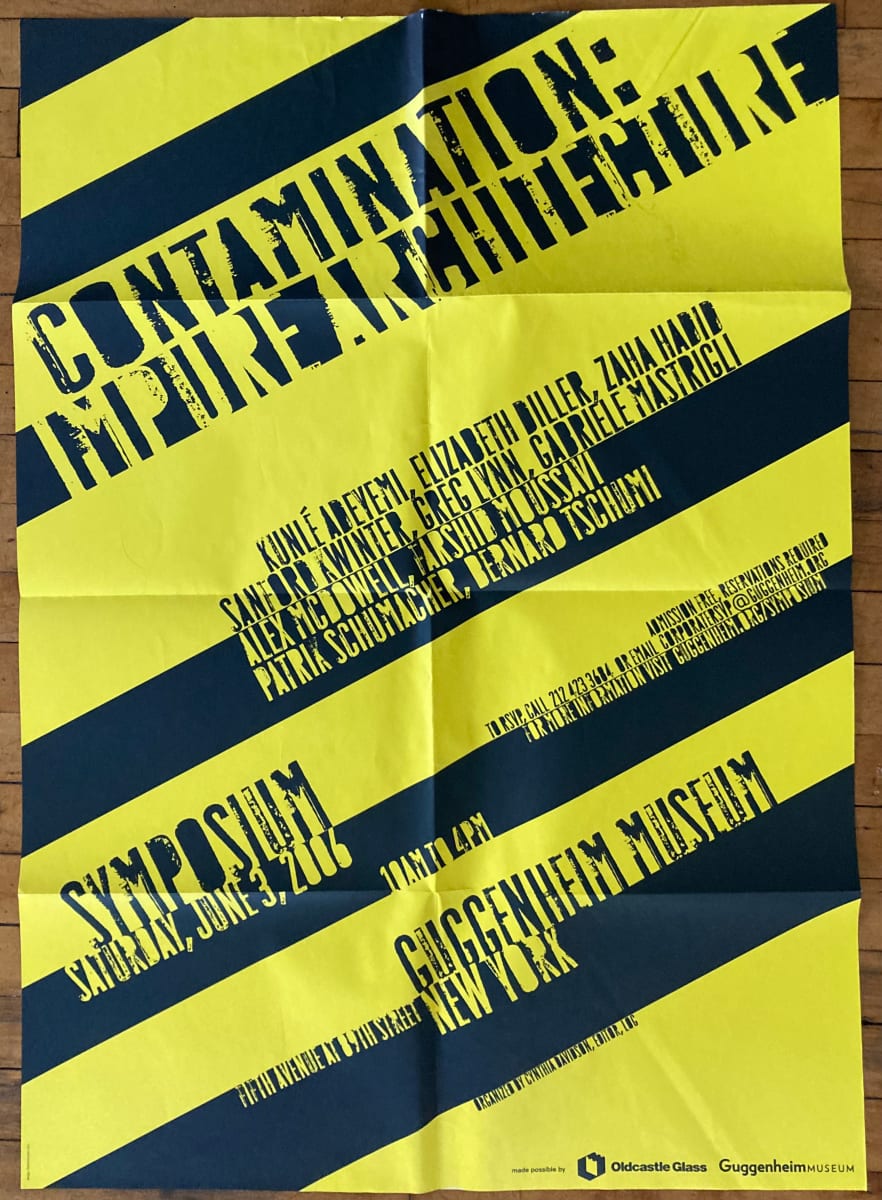 Contamination: Impure Architecture poster by Guggenheim Museum 