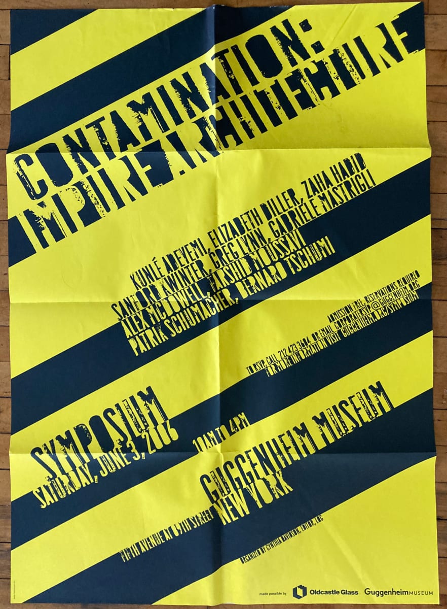 Contamination: Impure Architecture poster by Guggenheim Museum, Image 1.