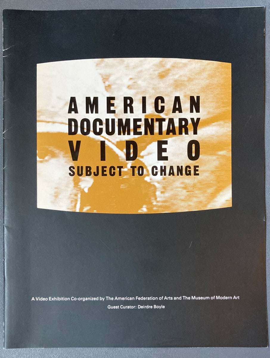American Documentary Video: Subject to Change by Museum of Modern Art 