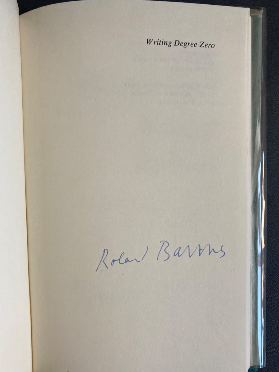 Writing Degree Zero by Roland Barthes 