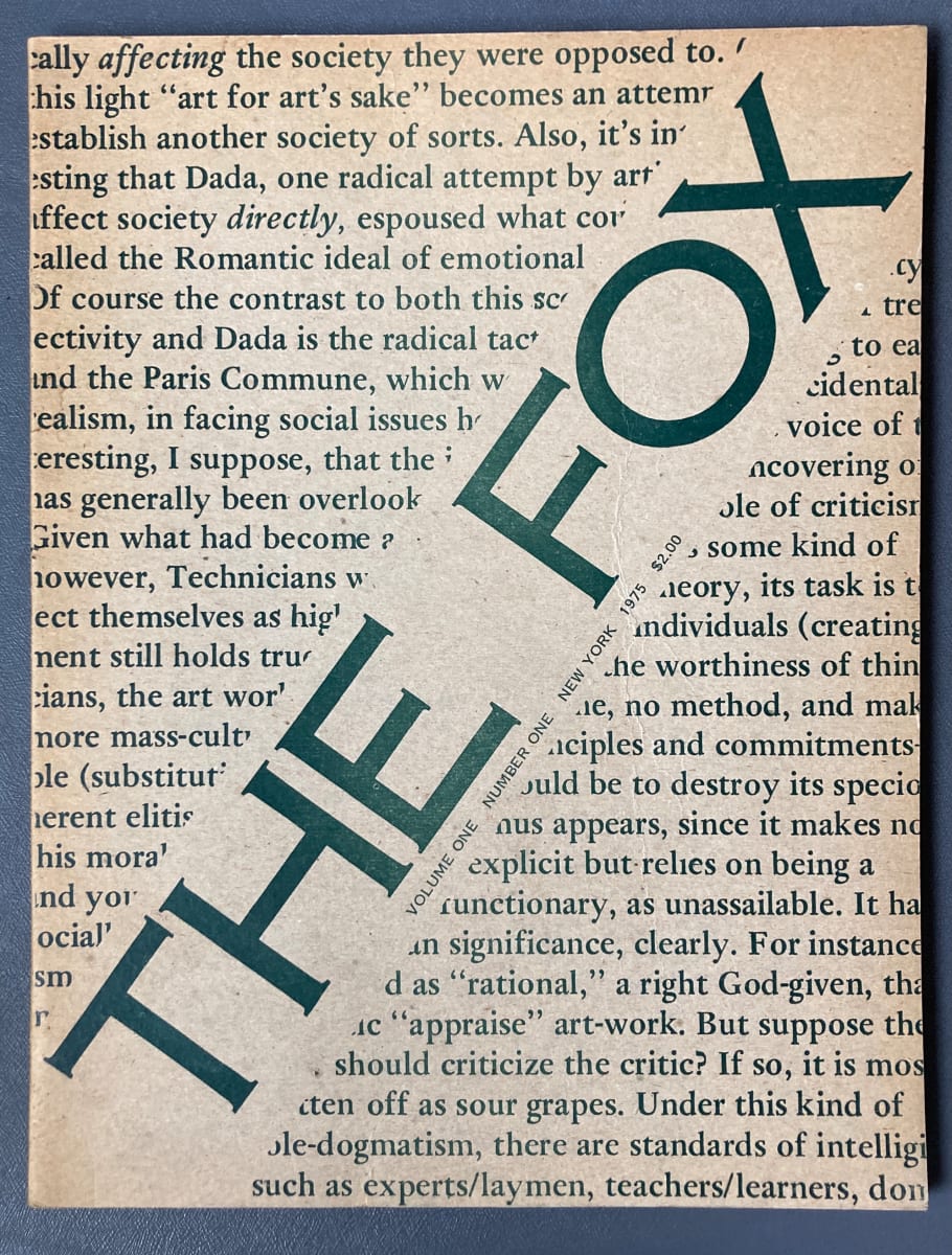 The Fox vol. 1 number 1 by Fox, Image 1.