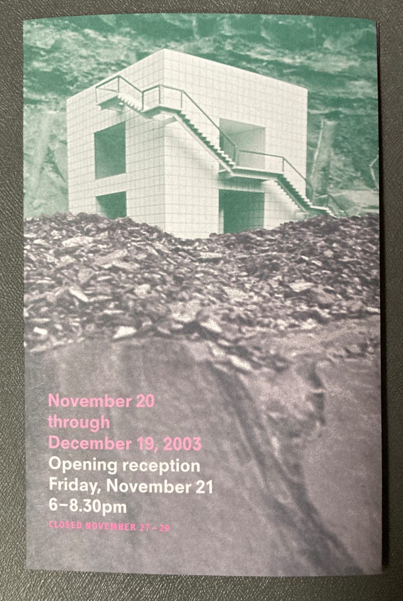 Superstudio: Life Without Objects [Brochure, Artists Space] by Superstudio, Image 1.