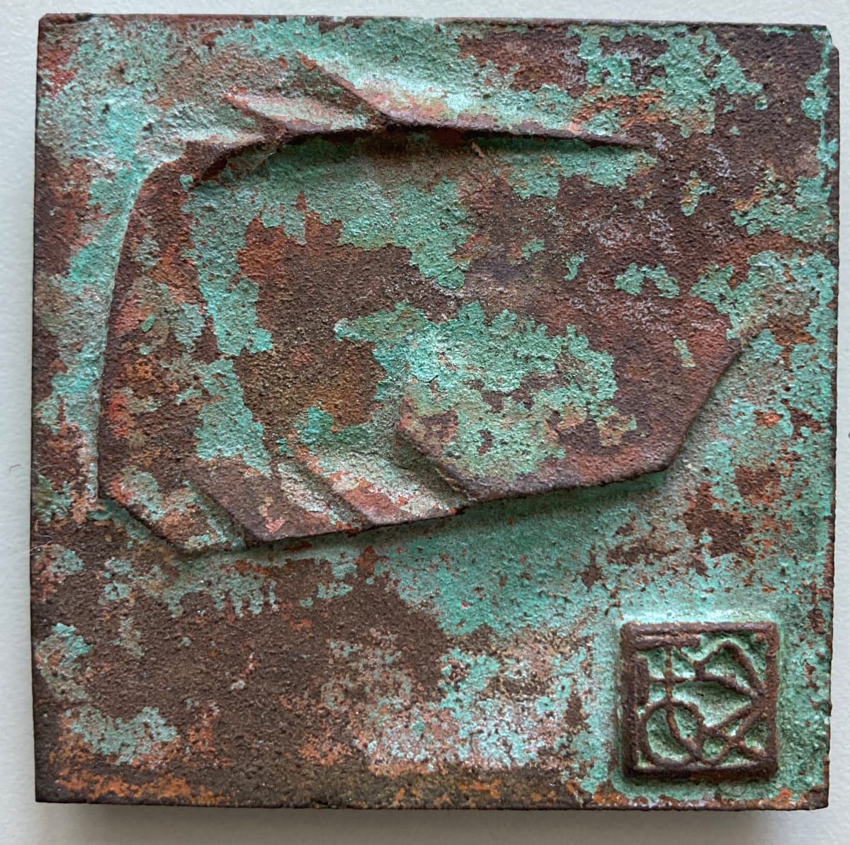 bronze tile by Paolo Soleri, Image 1.