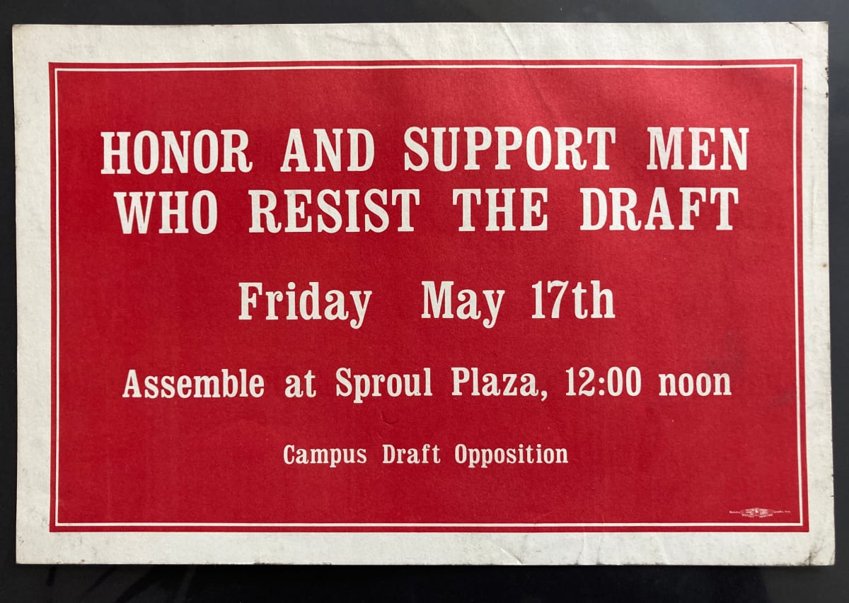 Honor and Support Men Who Resist the Draft by Campus Draft Opposition 