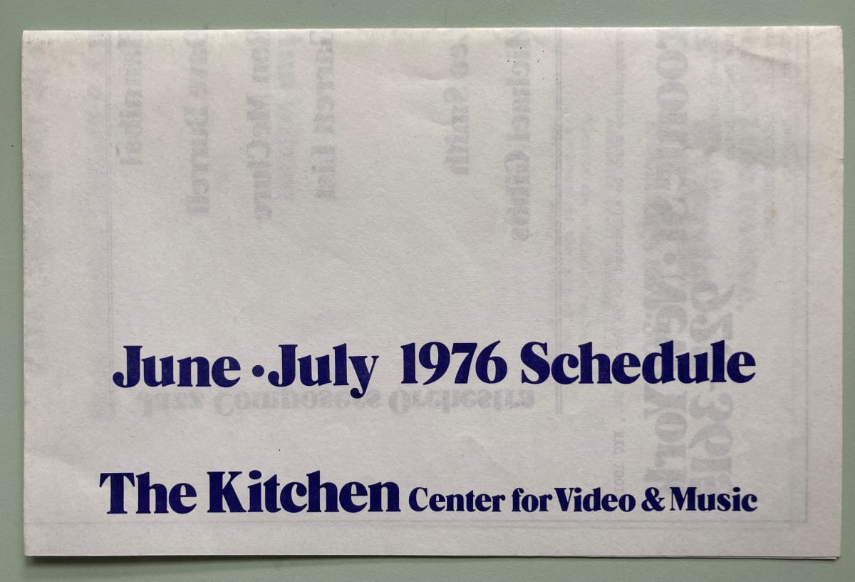 June July 1976 Schedule by Kitchen 