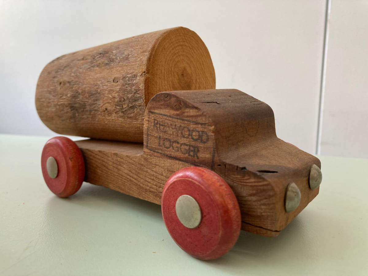 redwood logger by folk art unknown, Image 1.