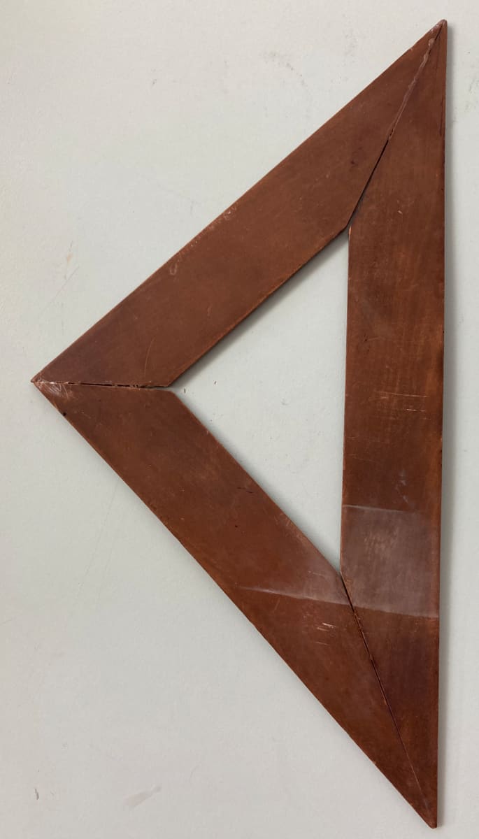wooden triangle by folk art unknown, Image 1.