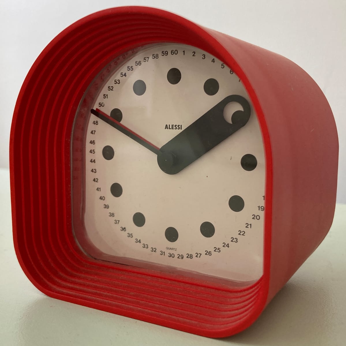 "Optic" clock, model 02 by Alessi, Joe Colombo 