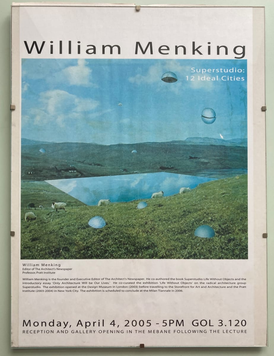 Superstudio: 12 Ideal Cities poster by William Menking 