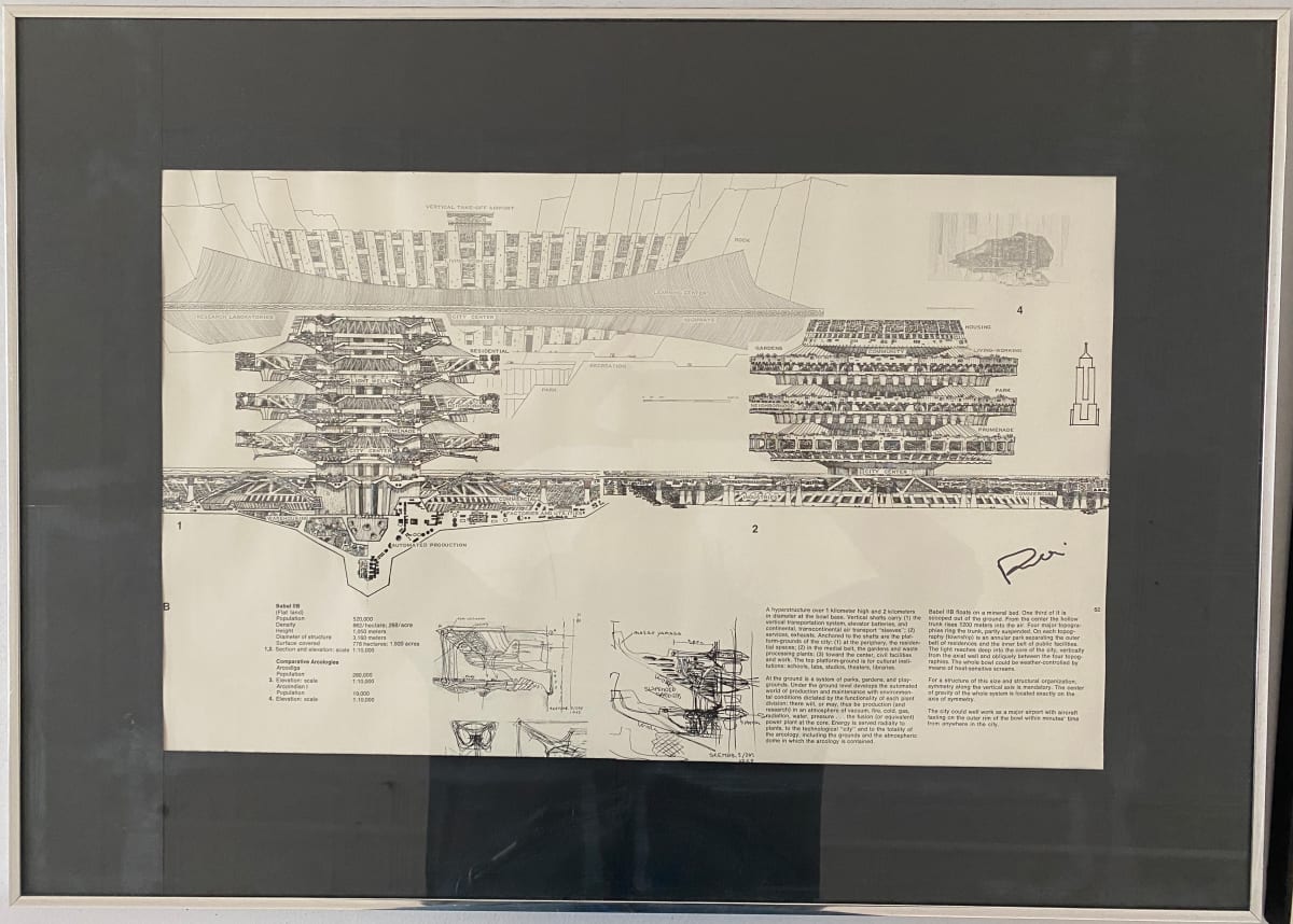 Vertical Take-Off Airport by Paolo Soleri, Image 1.