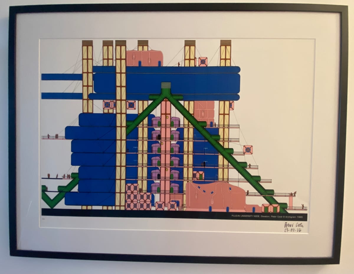 Plug-In University Node, Elevation by Peter Cook, Image 1.