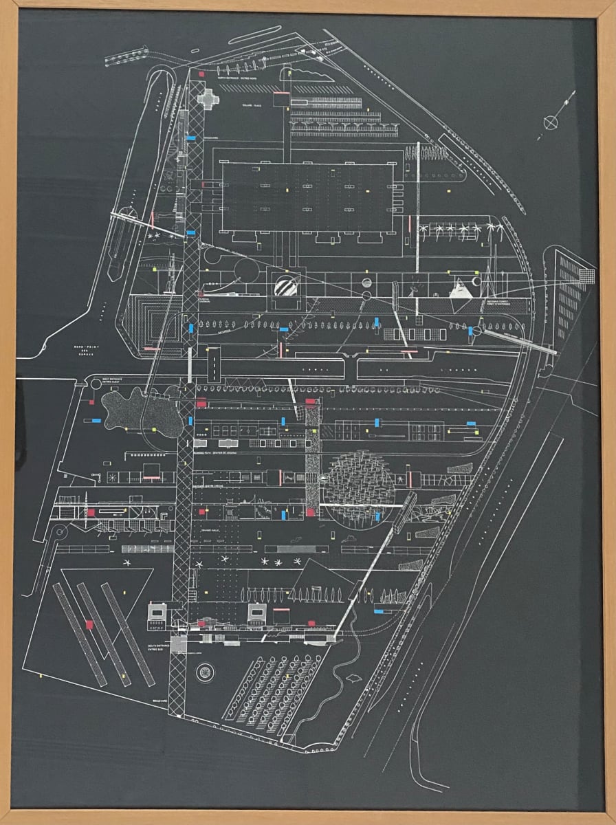 Parc de la Villette Site Plan by Rem Koolhaas 