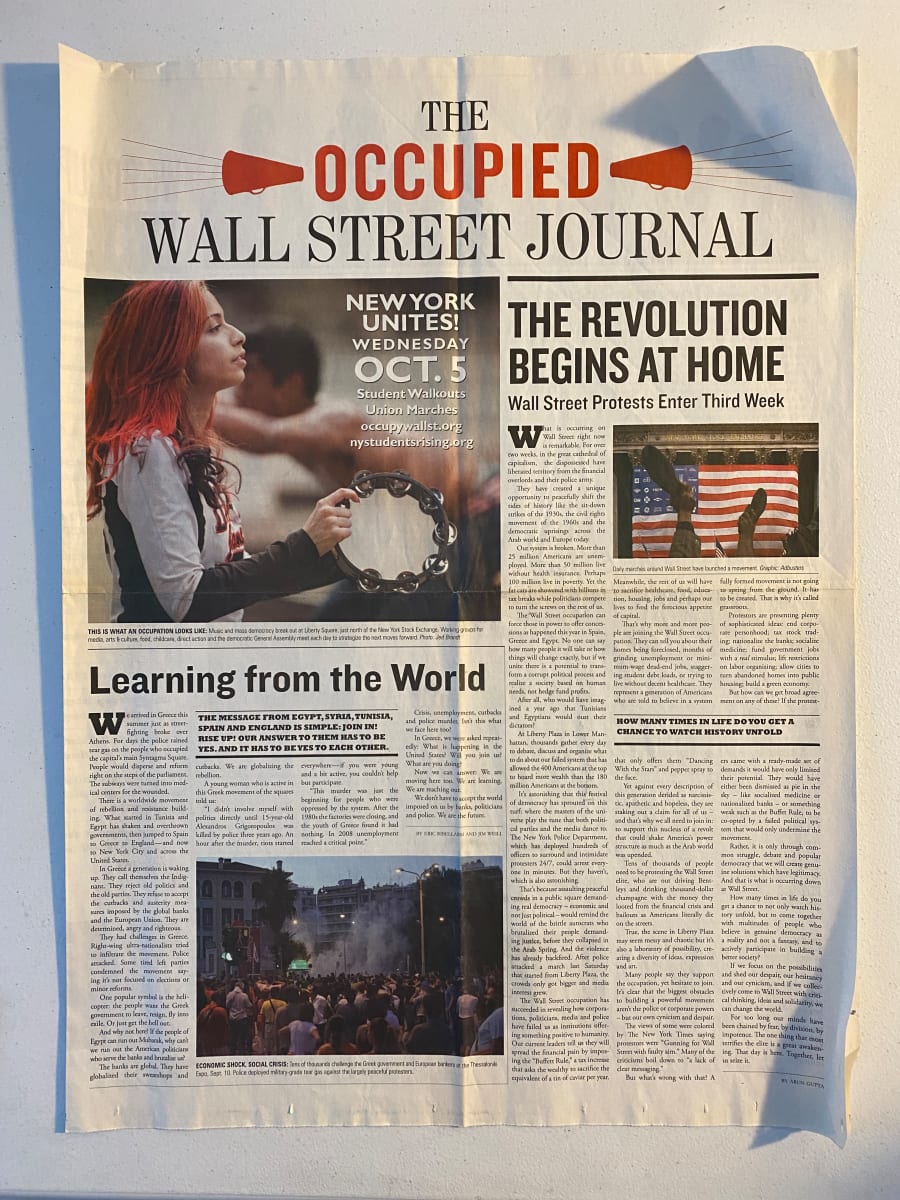 Occupied Wall Street Journal by Occupied Wall Street Journal, Image 1.