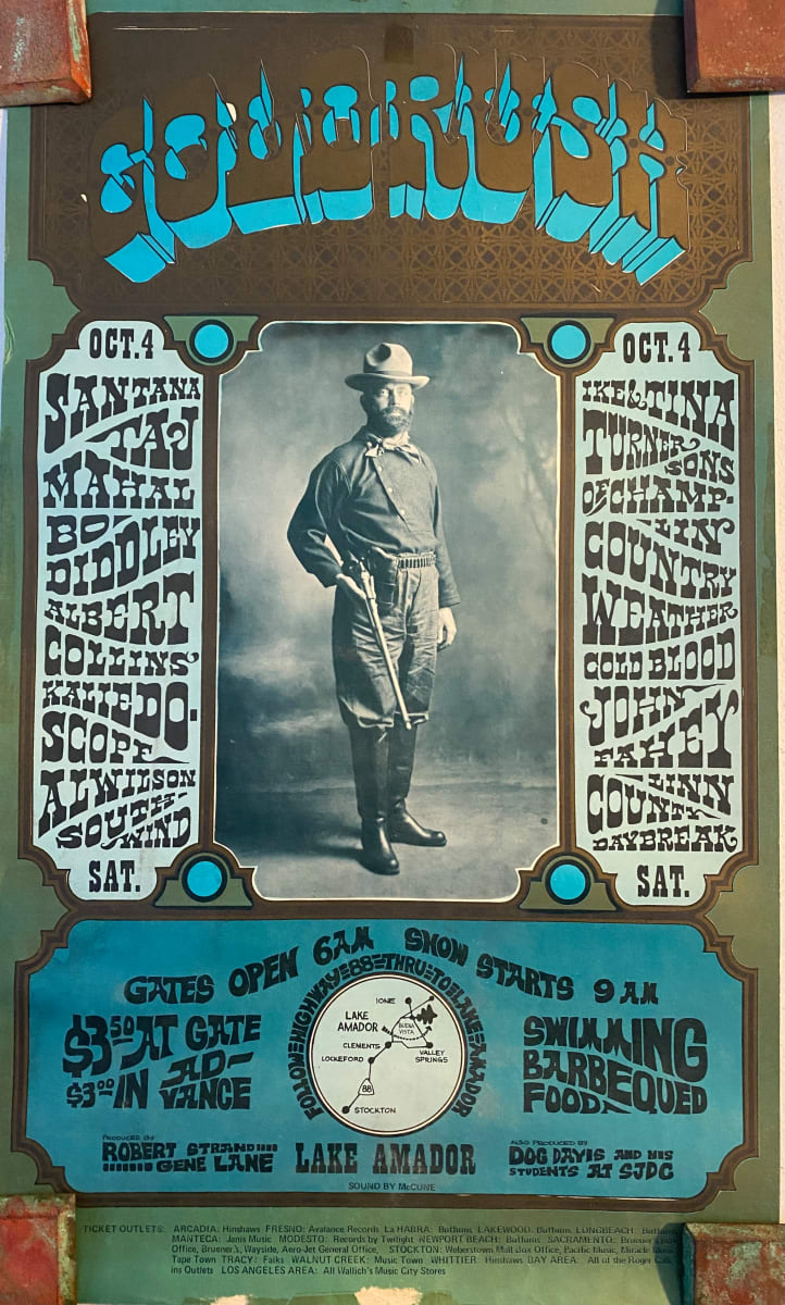 Gold Rush Festival poster by Robert Strand 