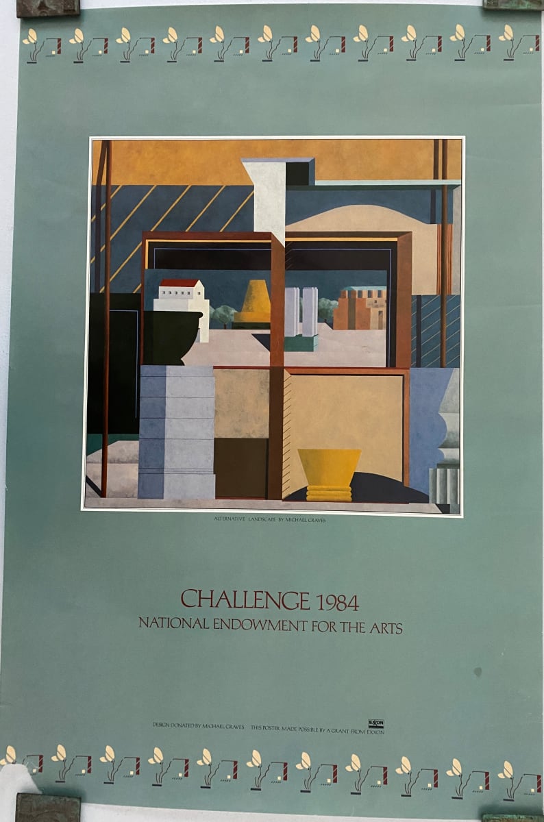 Challenge 1984 National Endowment for the Arts Exhibition Poster by Michael Graves 
