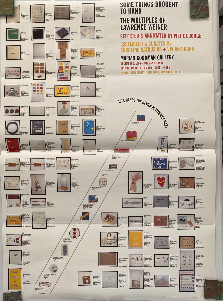 Some Things Brought to Hand: The Multiples of Lawrence Weiner by Lawrence Weiner 