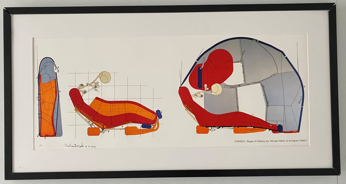 Cushicle: Stages of Inflating Out by Michael Webb 