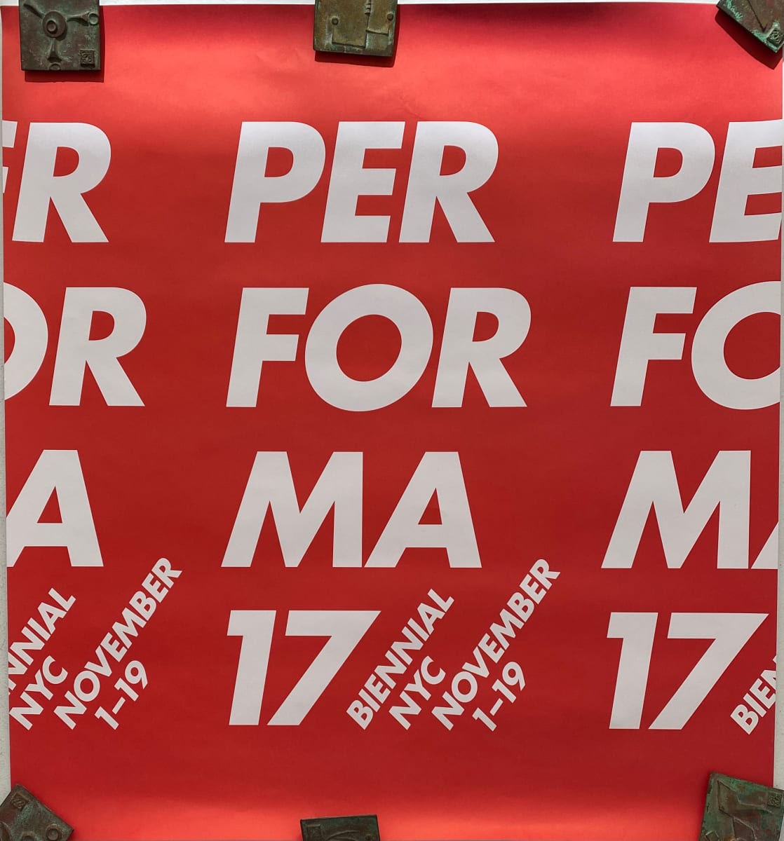 Performa 17 Poster by Barbara Kruger 