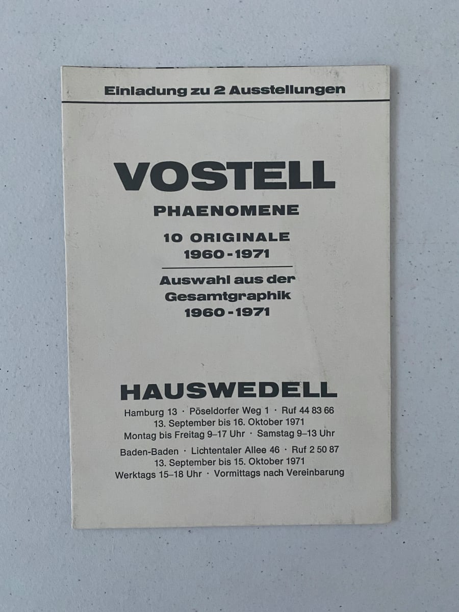 Vostell, Phaenomene by Wolf Vostell 