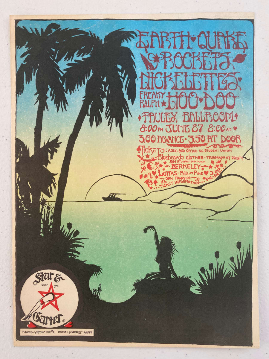 Earthquake, Rockets, Nickelettes, Freaky Ralph, Hoo Doo; Pauley Ballroom, June 27 1975 by Garman 
