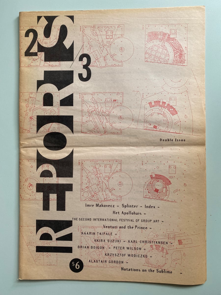 Reports Publication, Double Issue January 1992 by Kyong Park 