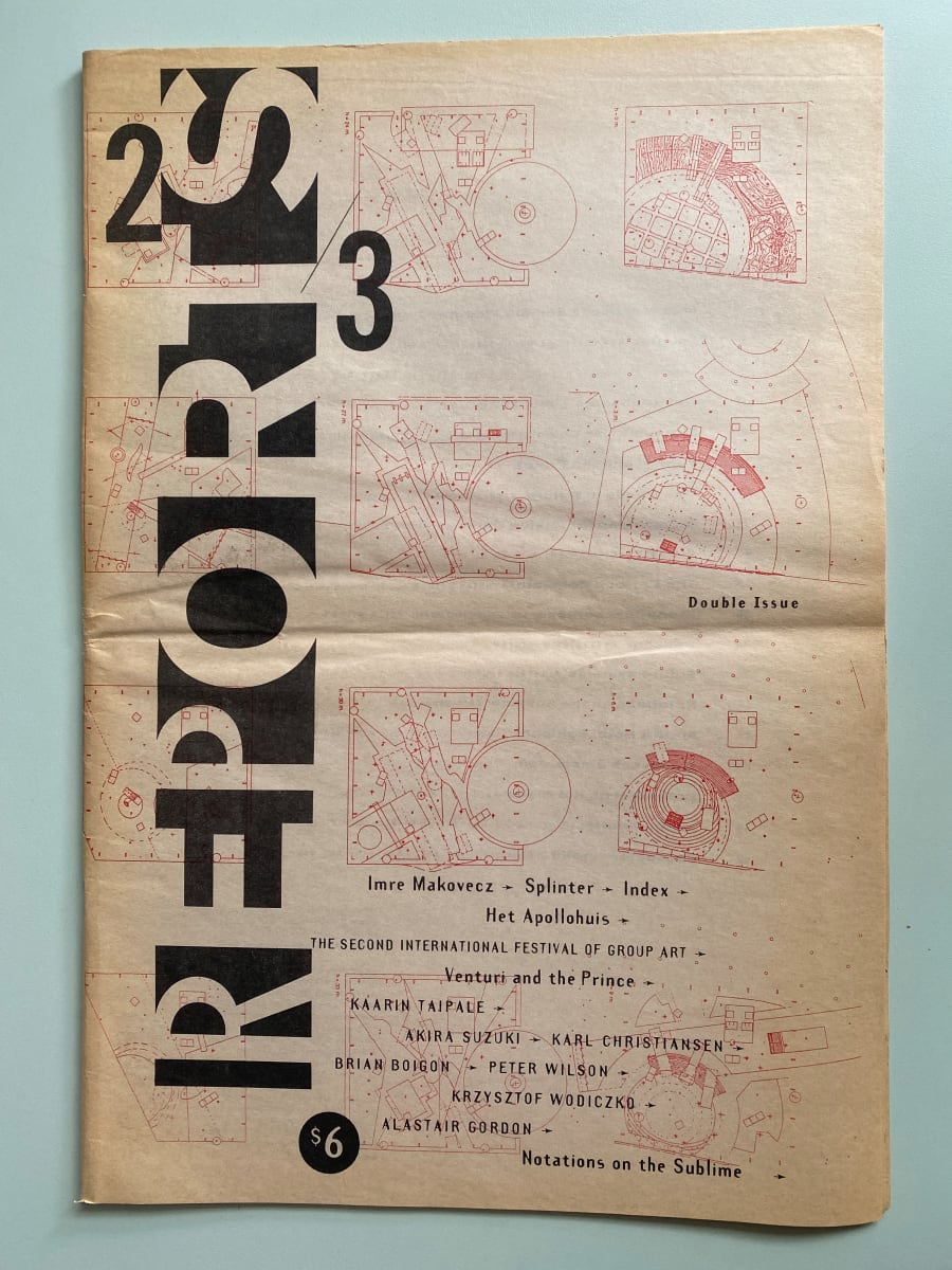 Reports Publication, Double Issue January 1992 by Kyong Park, Image 2.