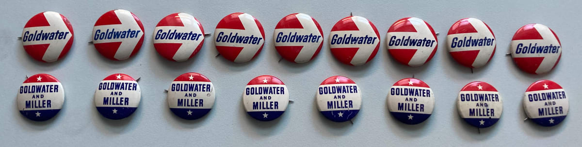 Barry Goldwater Campaign Buttons by political campaign, Image 1.