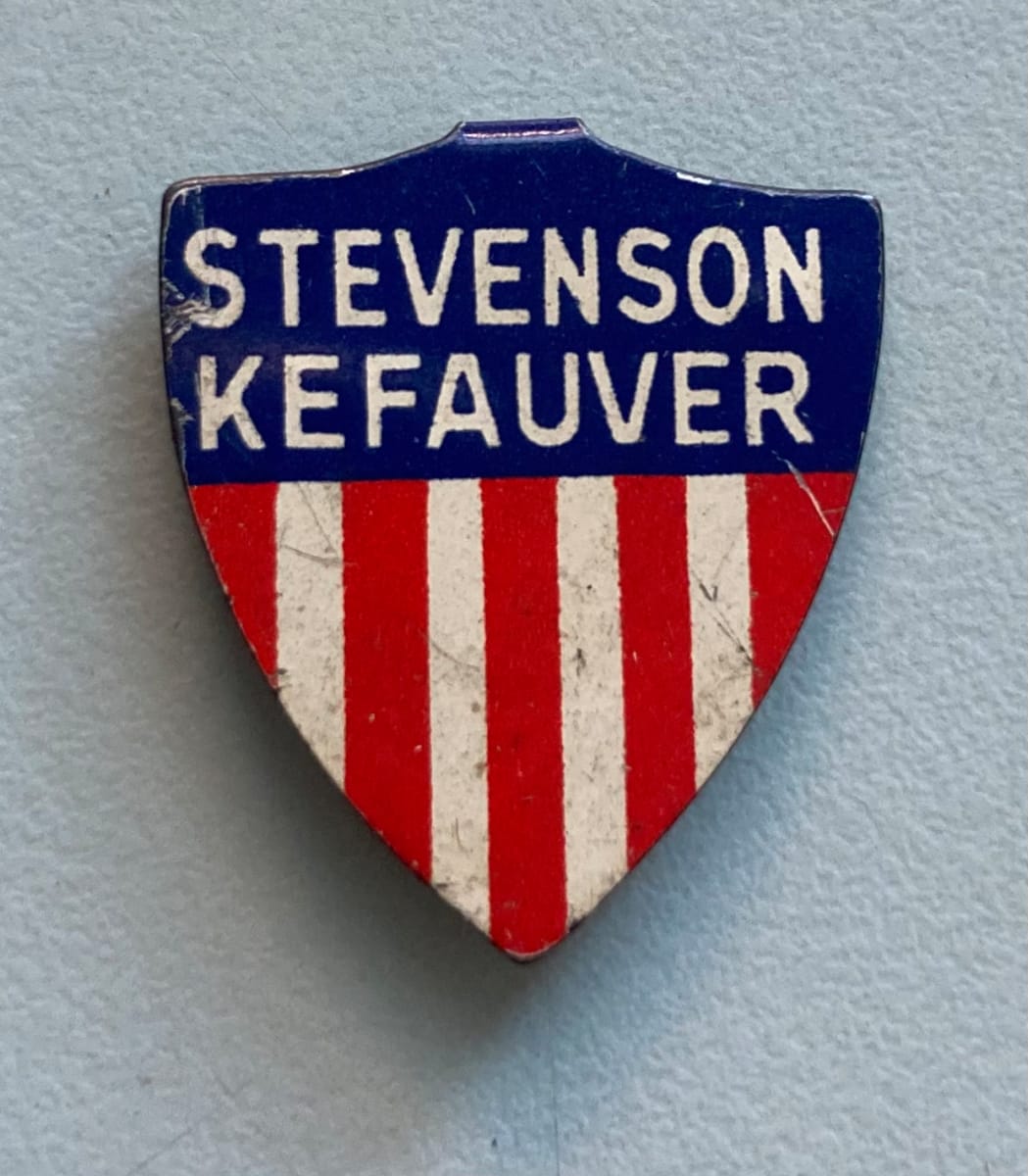 Adlai Stevenson/Estes Kefauver Campaign Button by political campaign 