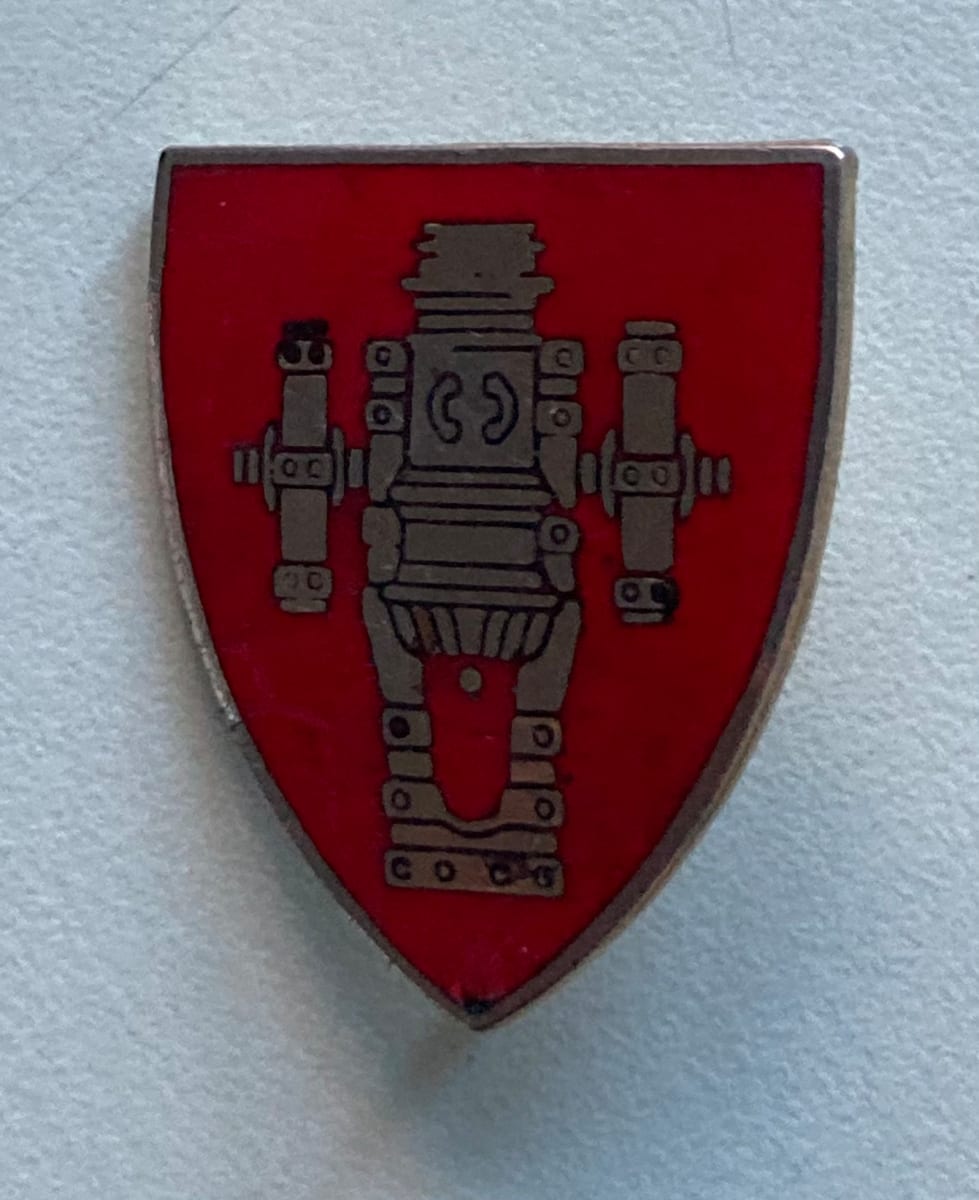 red shield pin by misc. unknown 