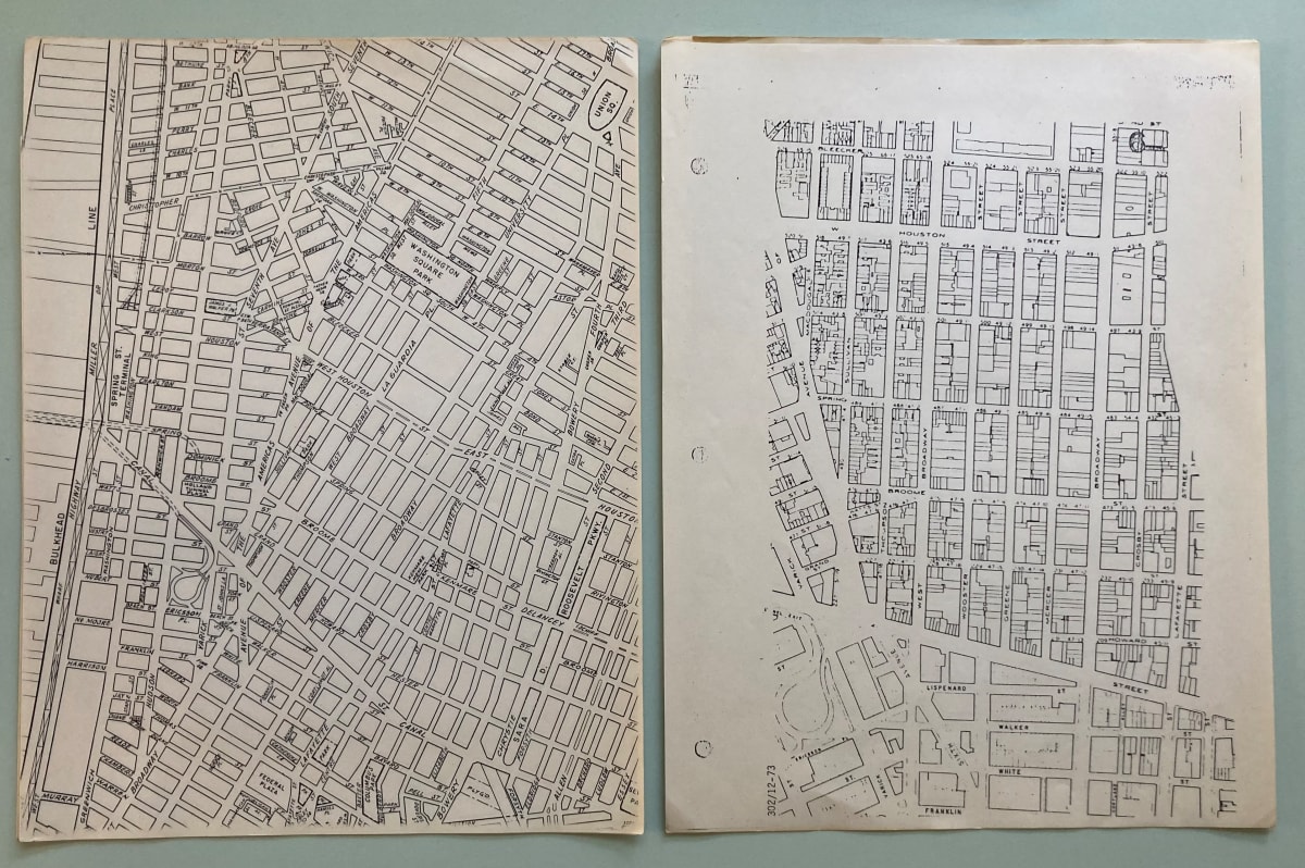 Maps of Soho in New York City by misc. unknown 