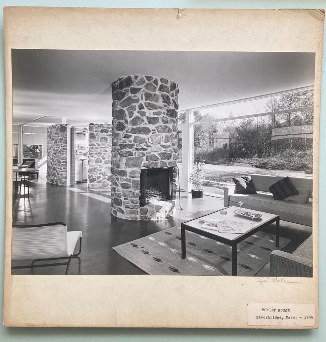 McNiff House, Stockbridge, Mass. 1954 by Ezra Stoller, Image 1.