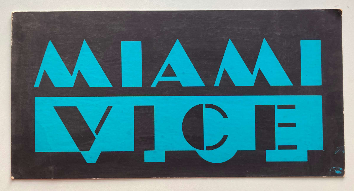 Miami Vice sign by Michael Mann 