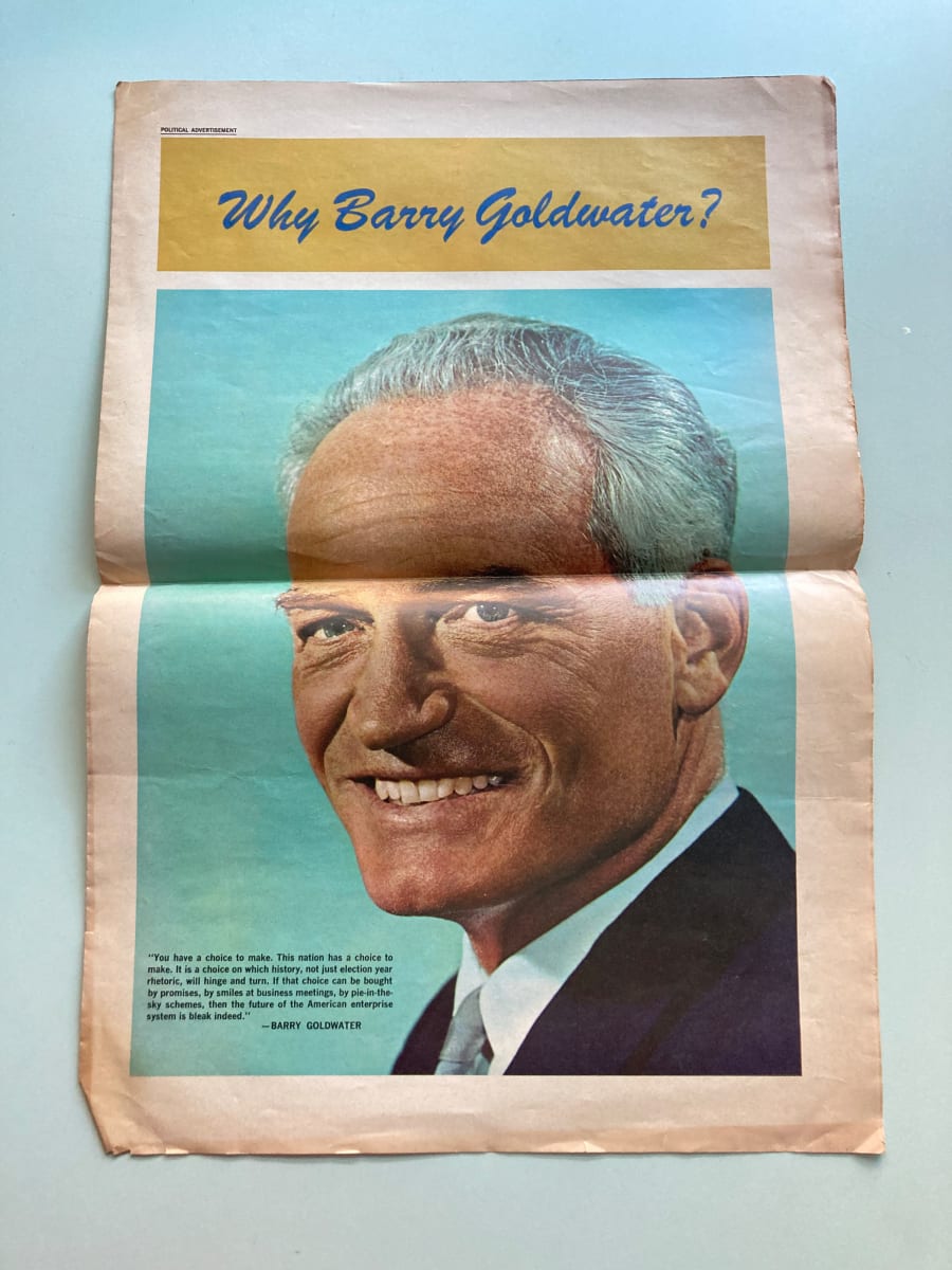 Why Barry Goldwater? newspaper insert by political campaign 