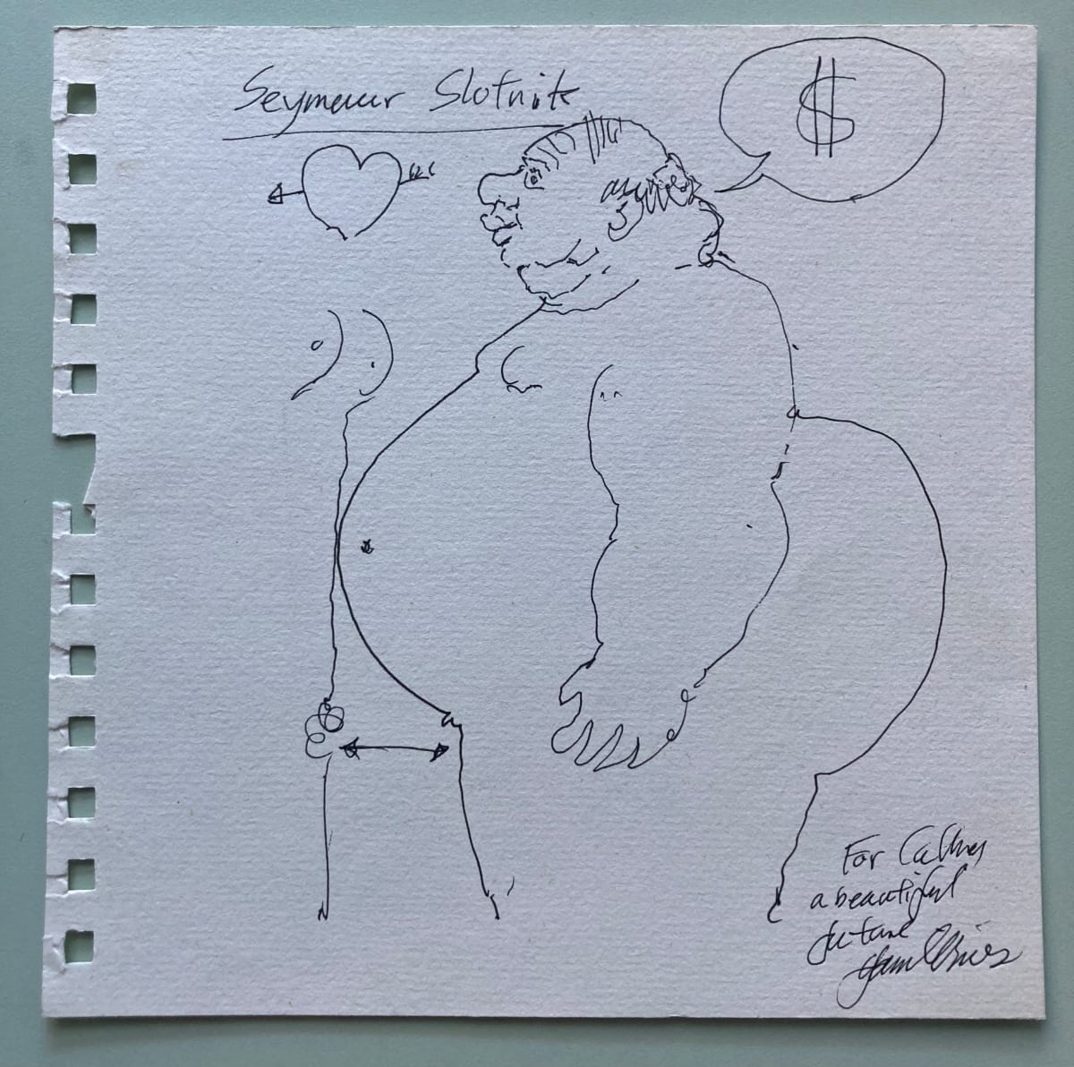 Seymour Slotnik Drawing by art unknown, Image 1.