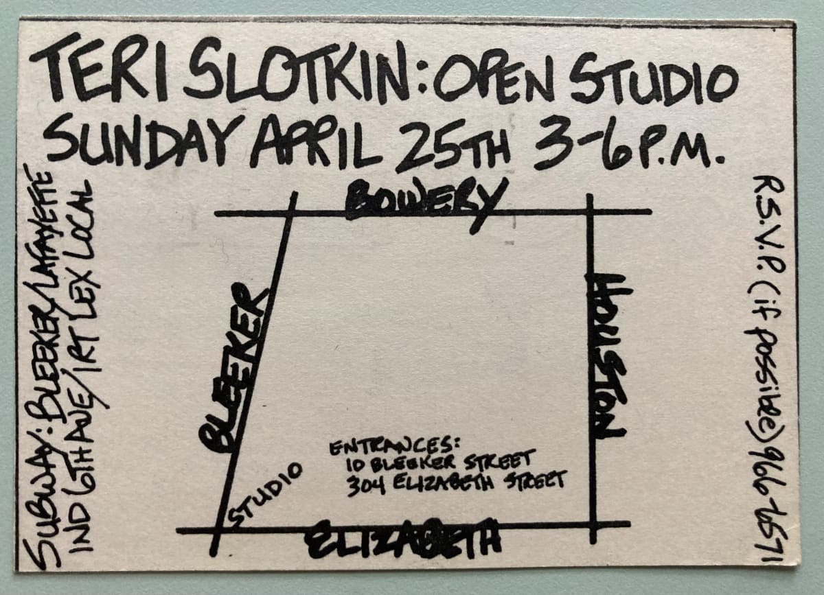 Teri Slotkin Open Studio Announcement by Terise Slotkin, Image 2.