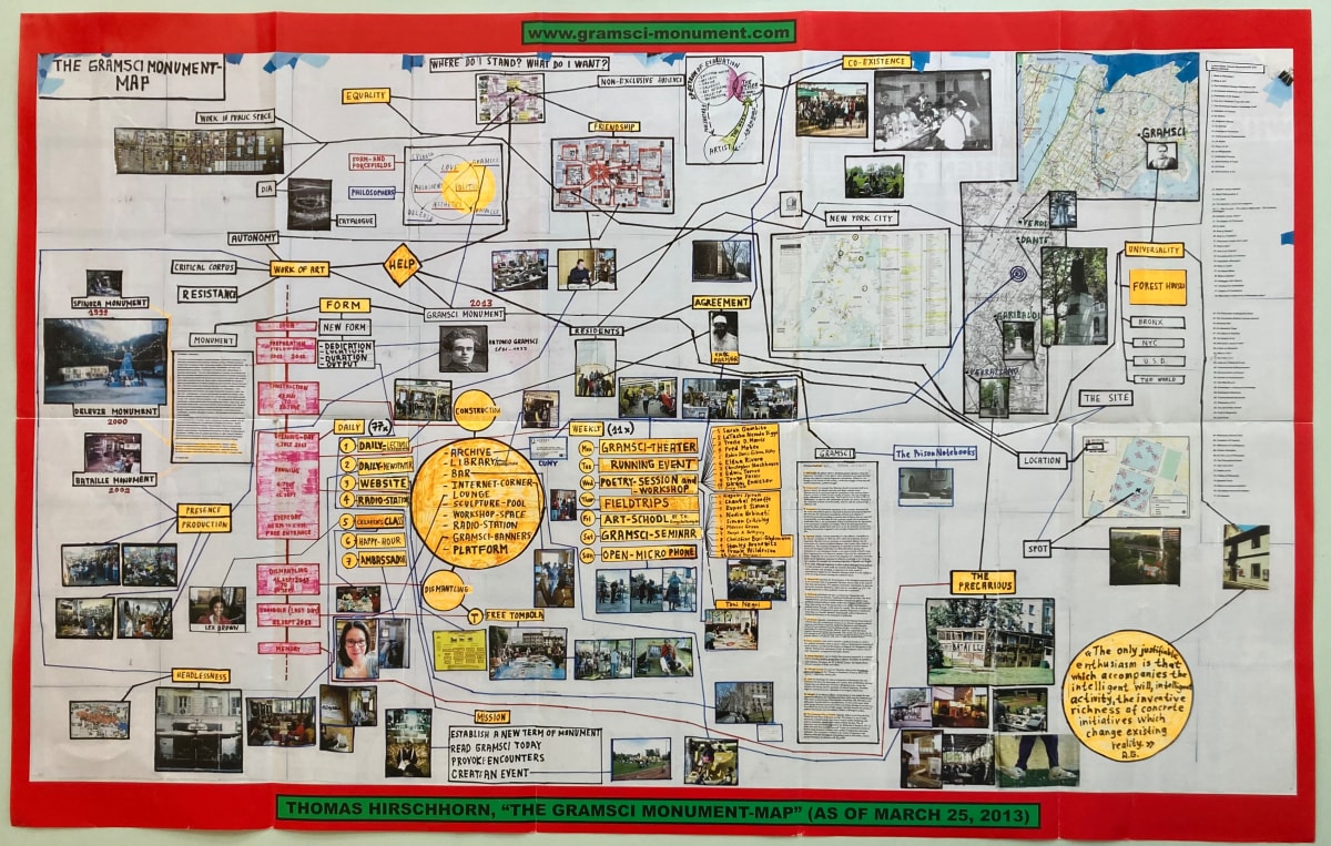 Gramsci Monument poster by Thomas Hirschorn, Image 1.