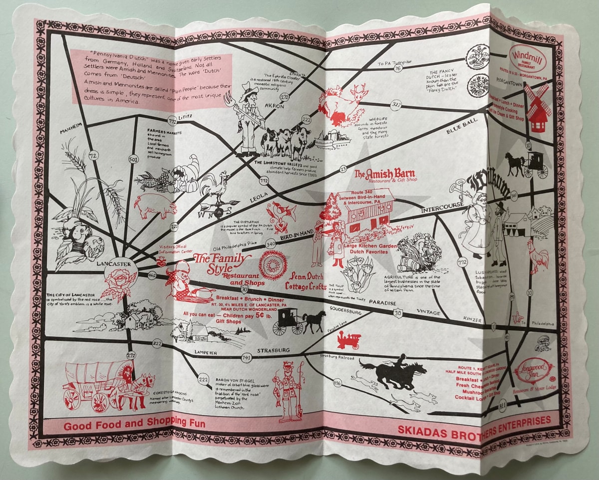 Pennsylvania Dutch Map by tourism unknown, Image 1.