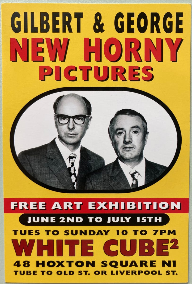 New Horny Pictures invite by Gilbert & George 