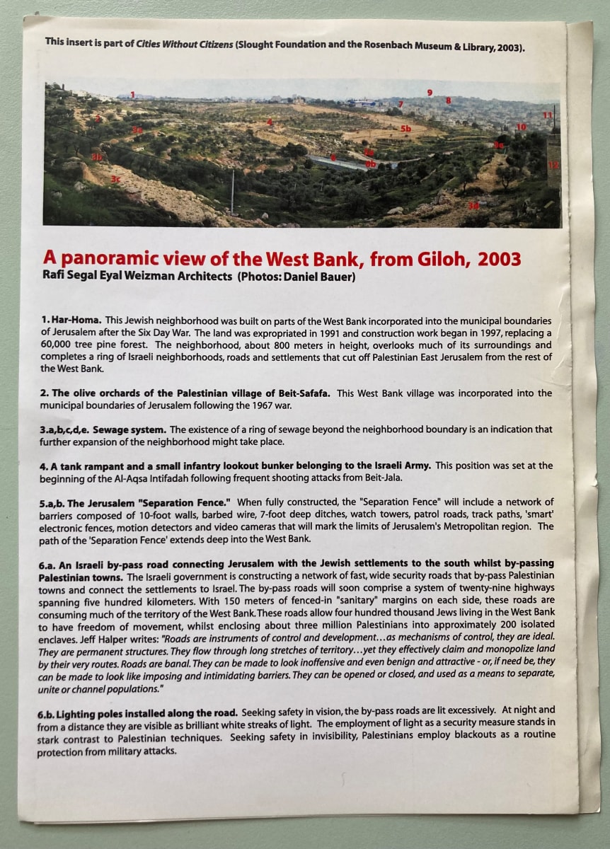 Cities Without Citizens insert by Cities Without Citizens, Image 1.
