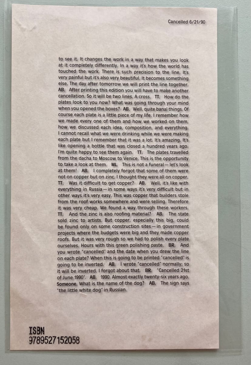 Cancelled 6/21/90 by Alexander Brodsky, Image 1.