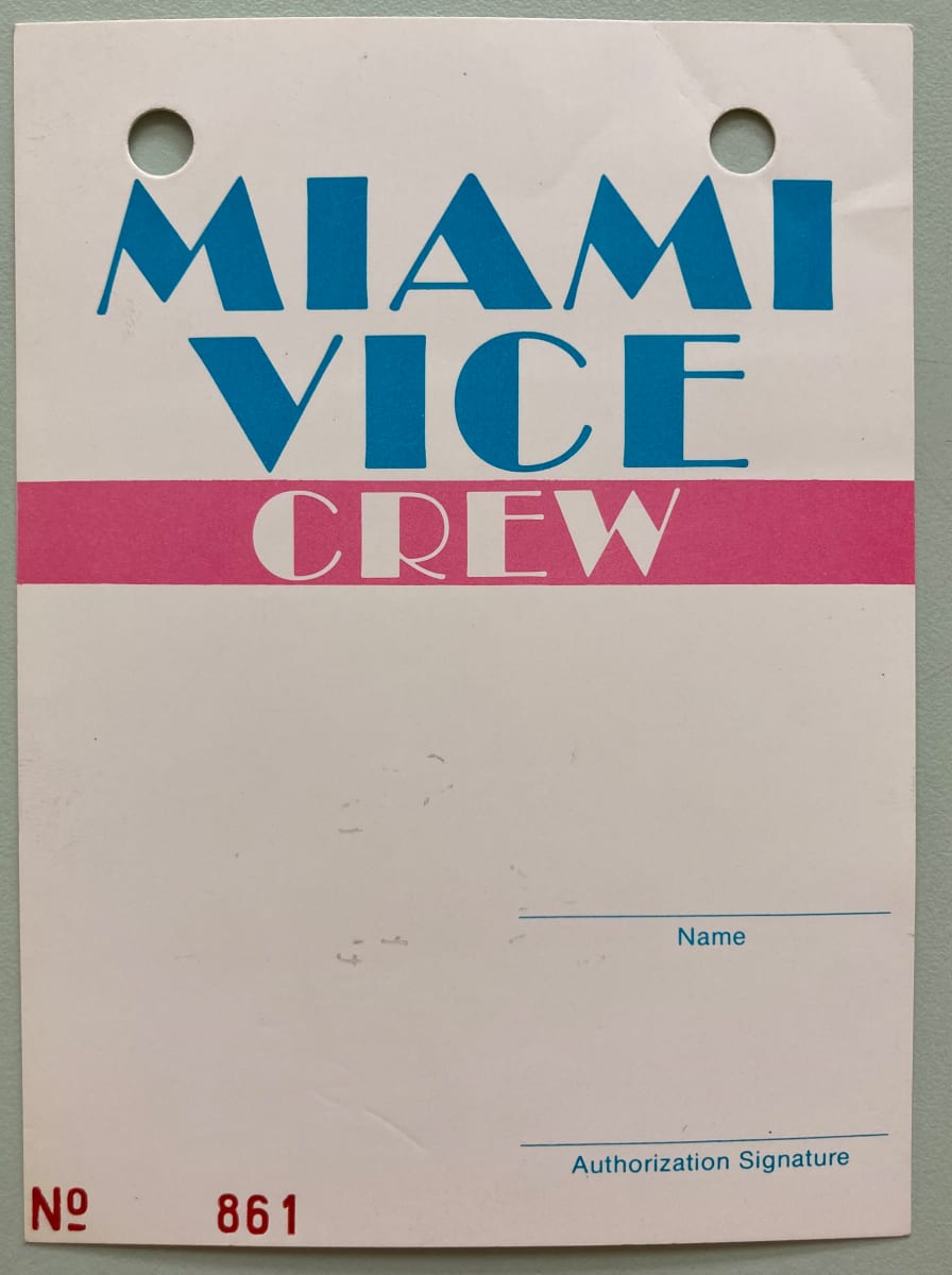 Miami Vice Crew Badge by Michael Mann 