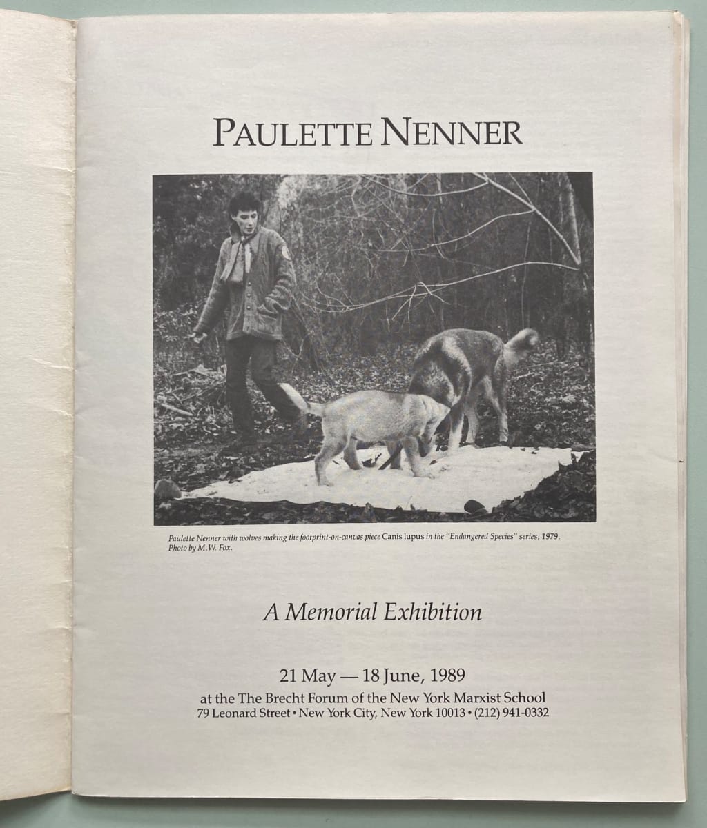 A Memorial Exhibition by Paulette Nenner 