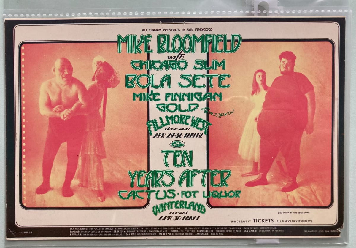Mike Bloomfield at the Fillmore West by Bill Graham, Image 1.