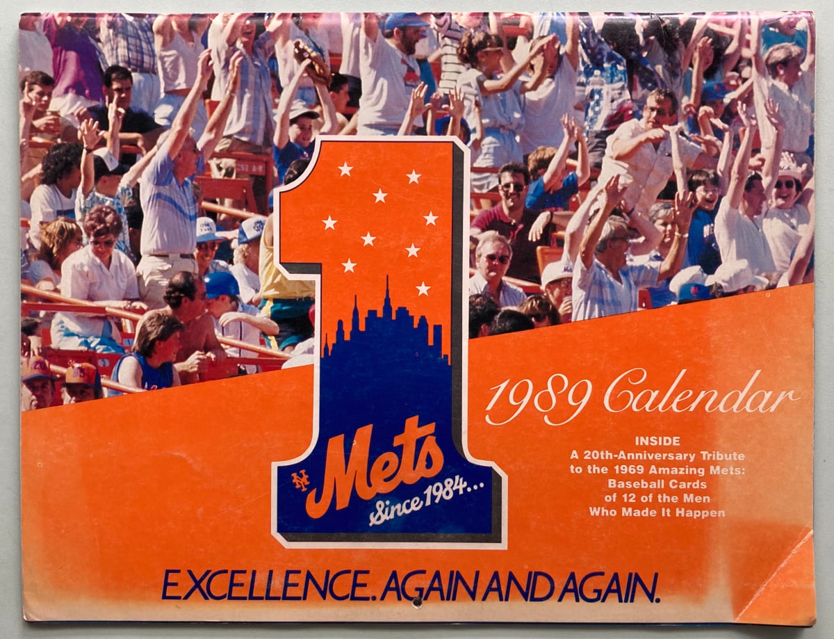 1989 Calendar by New York Mets 