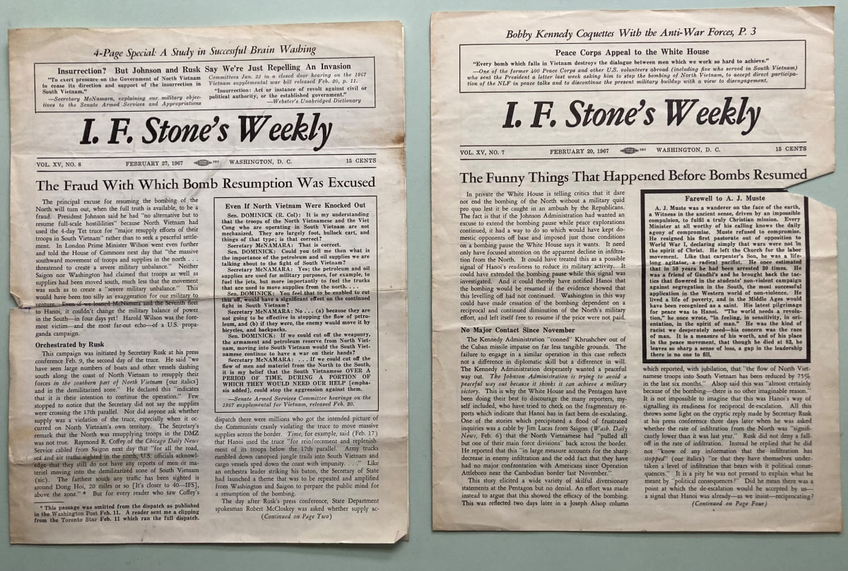 I.F. Stone's Weekly by I.F. Stone 