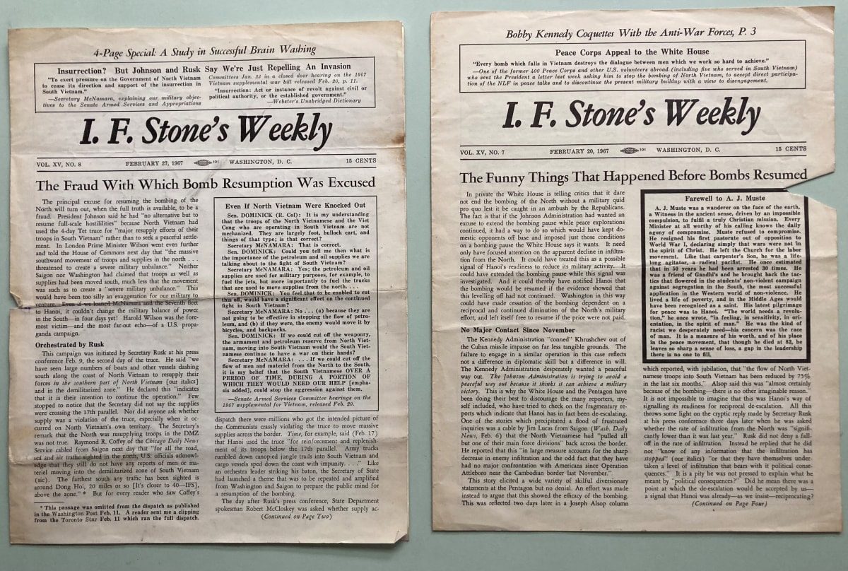 I.F. Stone's Weekly by I.F. Stone, Image 1.