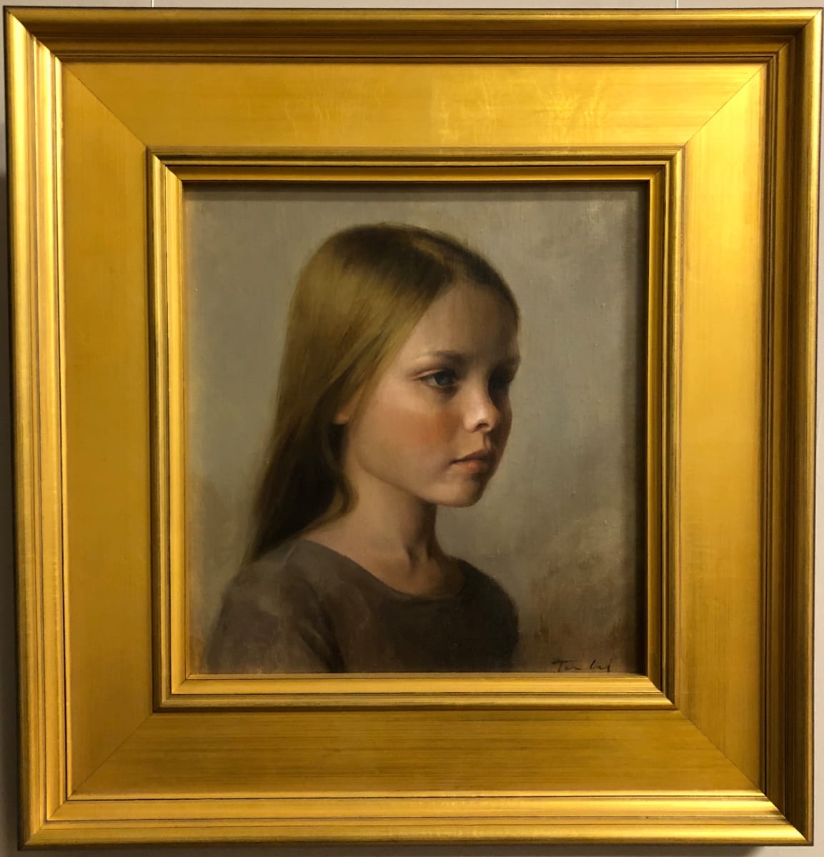 Girl In Profile by Laura Tundel 