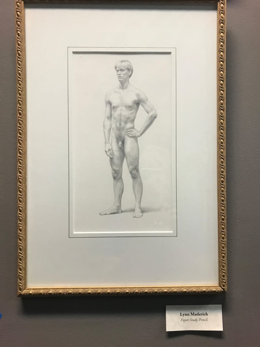 Male Figure Standing Front View by Lynn Maderich  Image: The Atelier - Permanent Collection