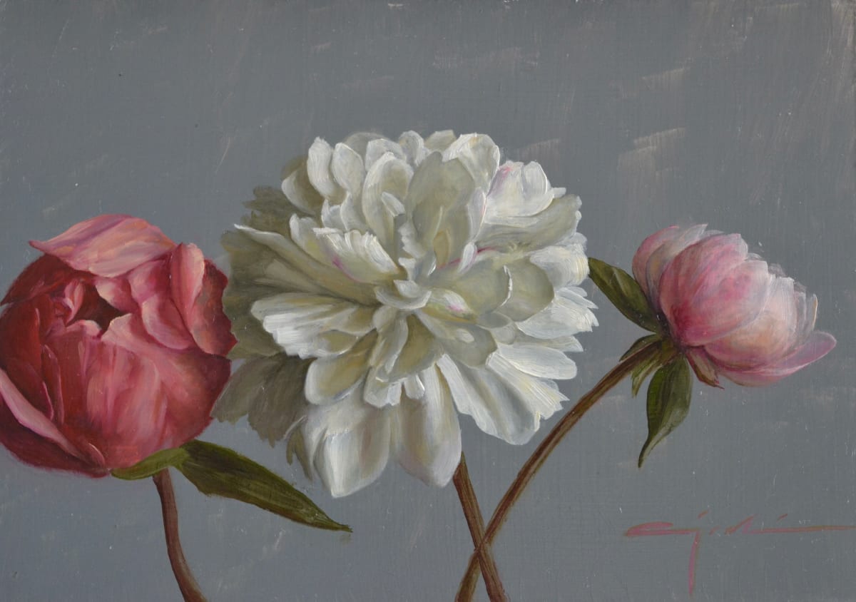 Three Peonies by Andy Sjodin 